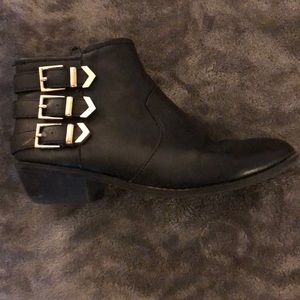 ALDO short heeled black ankle boots